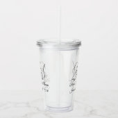 Tumbler - Personalisiert 25. Hochzeitstag Acryltrinkbecher (Rechts)