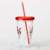 Tumbler - Personalisiert 40. Hochzeitstag Acryltrinkbecher (Links)