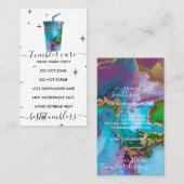 Tumbler-Pflegelogo mit Textur Visitenkarte (Vorne/Hinten)