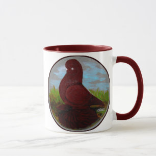 Tumbler Pigeon Red Muff Tasse