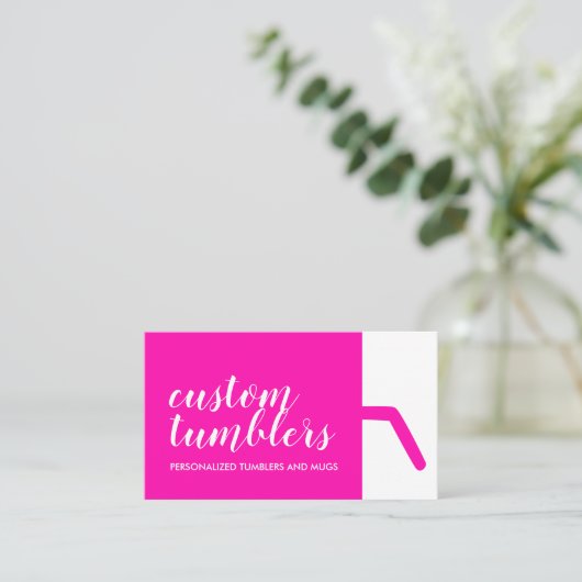 Tumbler Reise Schlammladen Visitenkarte (Stehend Vorderseite)