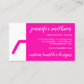 Tumbler Reise Schlammladen Visitenkarte (Rückseite)