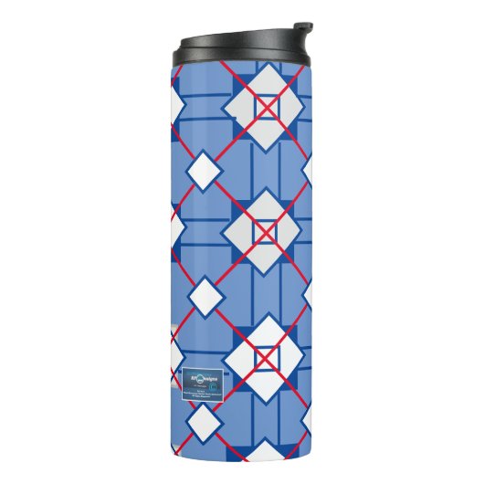 Tumbler (Rotes Kreuz) RFPMDesign ©️ 2023/4 Thermosbecher (Nach links gedreht)