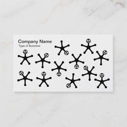 Tumbler - Schwarz auf Weiß (Gold) Visitenkarte (Vorderseite)