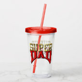 Tumbler - "SUPER VATER" Acryltrinkbecher (Rückseite)