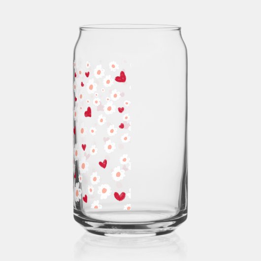 Tumblers daisy und Herz Dosenglas (Links)