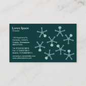 Tumblers - Ocean Green auf Dk Green Visitenkarte (Rückseite)