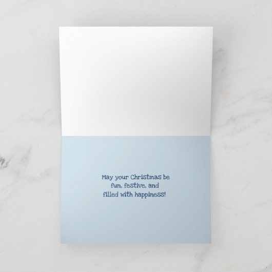 Tumbleweed Snowman Frohe Weihnachten Karte (Innenseite)