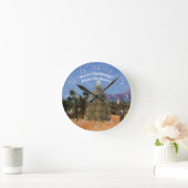 Tumbleweed-Weihnachtsbaum Runde Wanduhr (Zuhause)