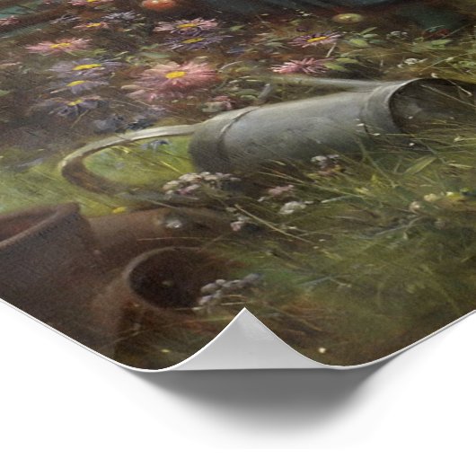 Tumbling Apples von Hans Zatzka - Poster (Ecke)