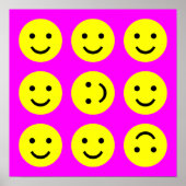 Tumbling - Auf Magenta Pink Poster (Vorne)