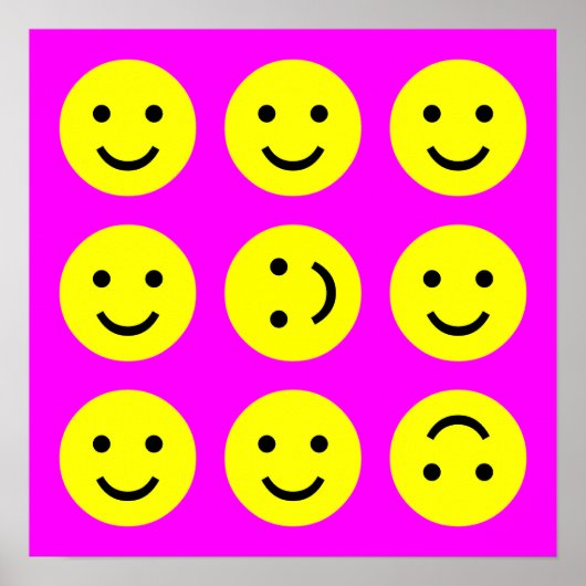 Tumbling - Auf Magenta Pink Poster (Vorne)