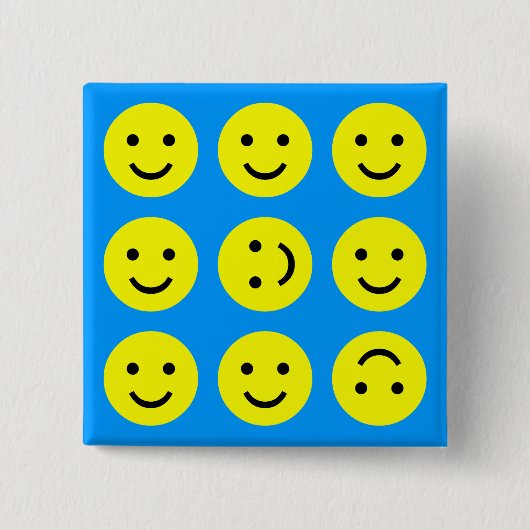 Tumbling - auf Mittelblau Button (Vorderseite)