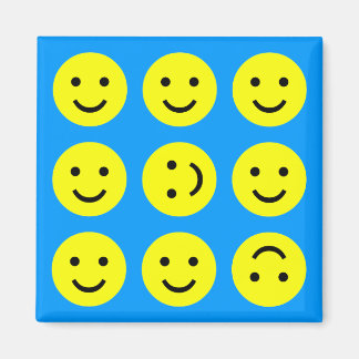 Tumbling - auf Mittelblau Magnet