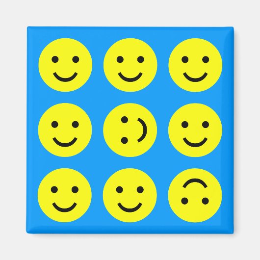 Tumbling - auf Mittelblau Magnet (Vorne)