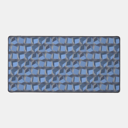 Tumbling Boxes Blau Schreibtischunterlage (Vorderseite)