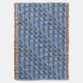 Tumbling Boxes Blue Throw Blanket Decke (Vorderseite Vertikal)