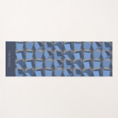 Tumbling Boxes Blue Yoga Mat Yogamatte (Vorderseite (Horizontal))