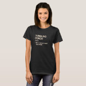 Tumbling Coach Definition Floor Gymnastik Spaß T-Shirt (Vorne ganz)