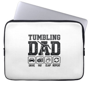 Tumbling Dad Drive Pay Klatschen Wiederholen Shirt Laptopschutzhülle