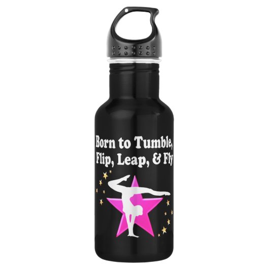 TUMBLING GYMNASTICS DESIGN EDELSTAHLFLASCHE (Vorderseite)