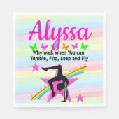 TUMBLING GYMNASTICS QUEEN SERVIETTE (Vorderseite)