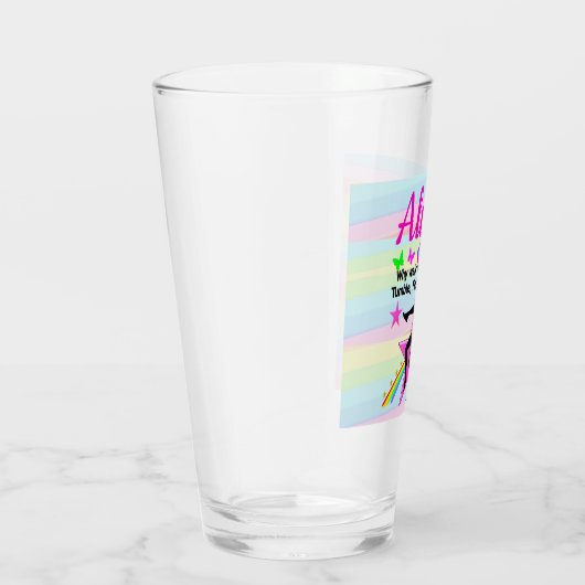 TUMBLING GYMNASTICS QUOTE DESIGN GLAS (Rechts)