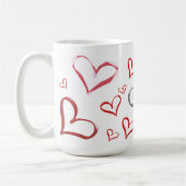 Tumbling Hearts Kaffeetasse (Links)