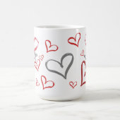 Tumbling Hearts Kaffeetasse (Mittel)
