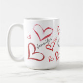 Tumbling Hearts Kaffeetasse (Links)