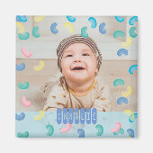 Tumbling Jelly Beans Cute Custom Baby Photo Magnet (Vorne)