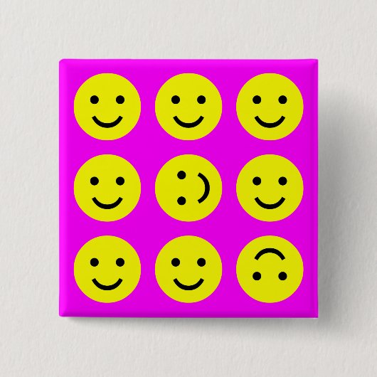 Tumbling - Magenta Pink Button (Vorderseite)