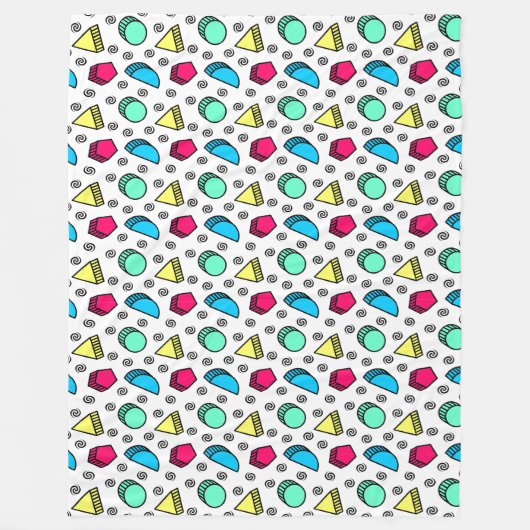 Tumbling Neo Memphis Style Fleecedecke (Vorderseite)