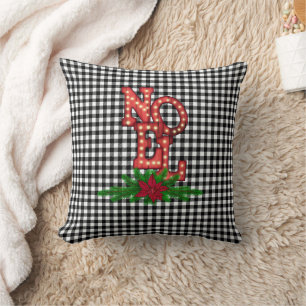 Tumbling Noel auf Buffalo Plaid Farmhouse   Kissen