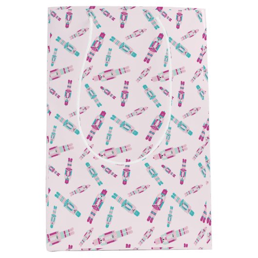 Tumbling Nutcrackers Medium Geschenktasche Mittlere Geschenktüte (Vorderseite)