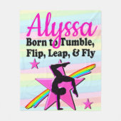 TUMBLING QUEEN GYMNASTICS MIRL FLEECEDECKE (Vorderseite)