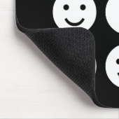 Tumbling - Schwarz und Weiß Mousepad (Ecke)