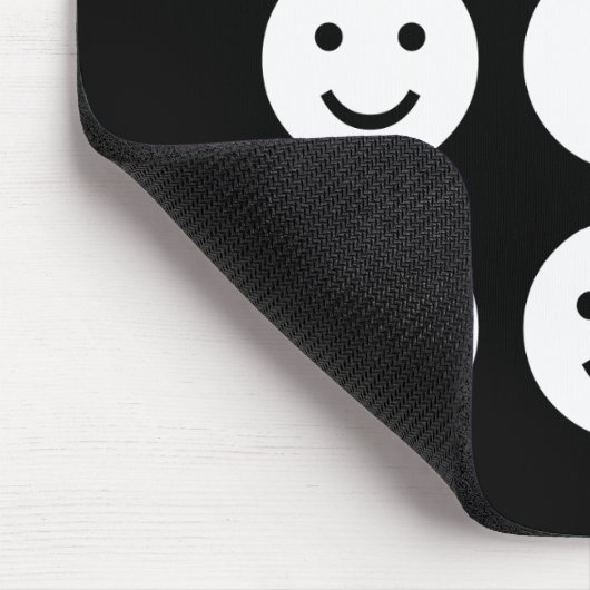 Tumbling - Schwarz und Weiß Mousepad (Ecke)