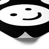 Tumbling - Schwarz-Weiß Poster (Ecke)