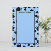 Tumbling Tee Party Briefpapier (Stehend Vorderseite)