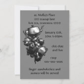 Tumbling Teekochen Fraktal Tee Party Einladungen (Rückseite)