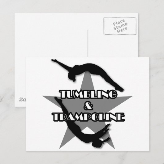 Tumbling und Trampolin Postkarte (Vorne/Hinten)