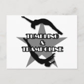 Tumbling und Trampolin Postkarte (Vorderseite)