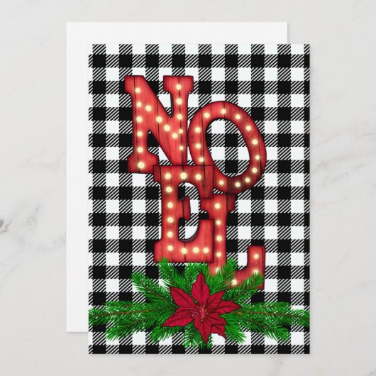 Tumbling Weihnachten auf Buffalo Kariert Flat Holi (Vorne/Hinten)