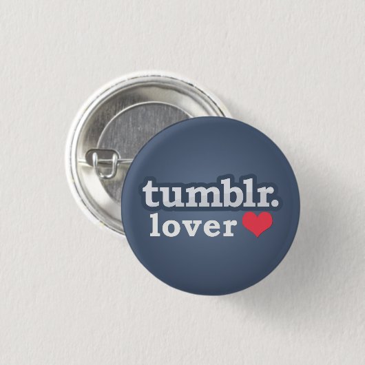 Tumblr Lover Button (Vorne & Hinten)