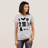Tumblr T - Shirt I Liebe U 2 Der Mond und zurück (Vorne ganz)