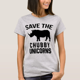 Tumblr-T - Shirt Rette die Chubby-Unikorne