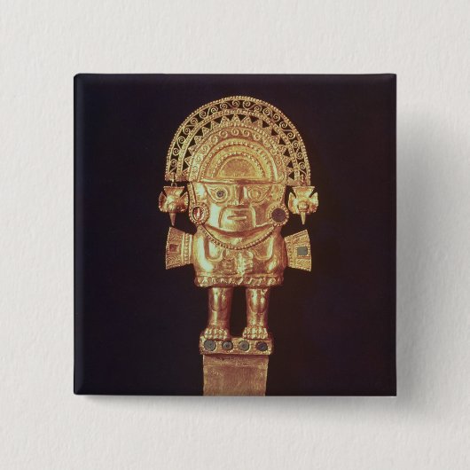 Tumi oder zeremonielles Messer in der Form von Button (Vorderseite)