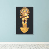 Tumi oder zeremonielles Messer in Form Leinwanddruck (Insitu (Holzboden))