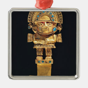 Tumi oder zeremonielles Messer in Form Ornament Aus Metall